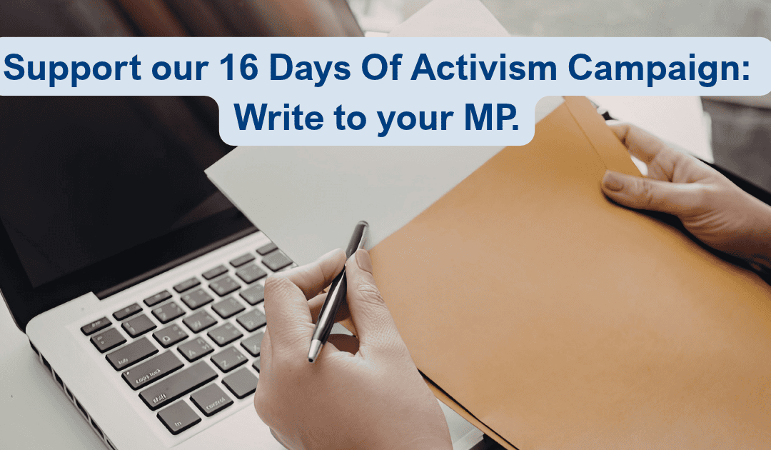 WMRSASC campaign encouraging supporters to write to their MP about funding for specialist sexual violence services.